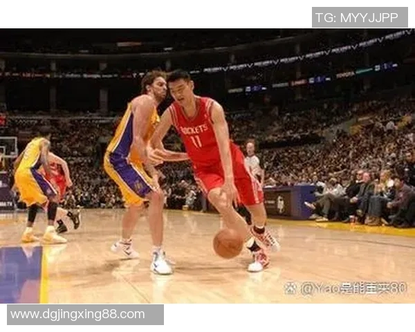 姚明梦幻转身展现篮球艺术魅力与力量的完美结合